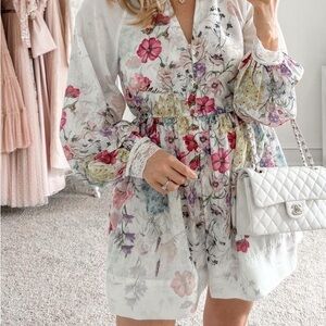 Let Me Be V-Neck A-Line Mini Dress XS/0